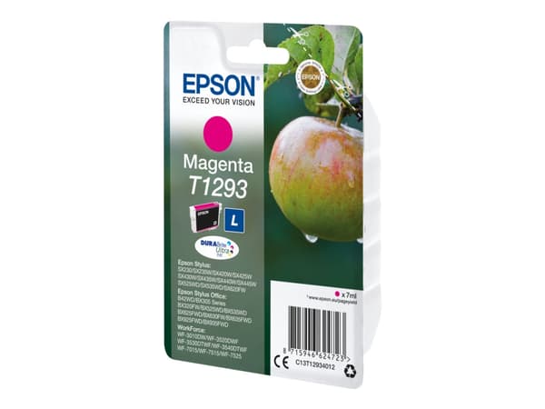 Epson Apple Singlepack Magenta T1293 DURABrite Ultra Ink, Väriainepohjainen muste, 1 kpl