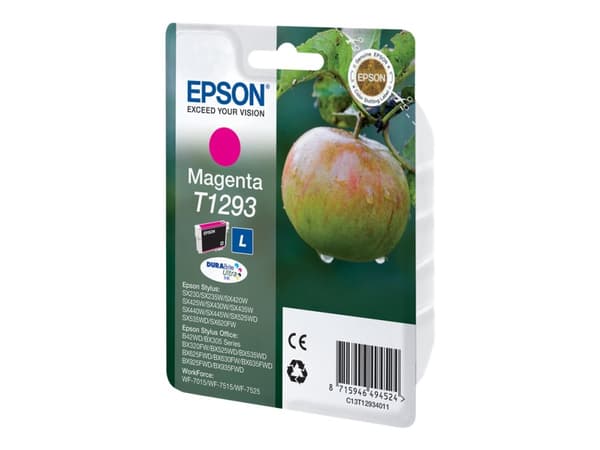 Epson Apple Singlepack Magenta T1293 DURABrite Ultra Ink, Väriainepohjainen muste, 1 kpl
