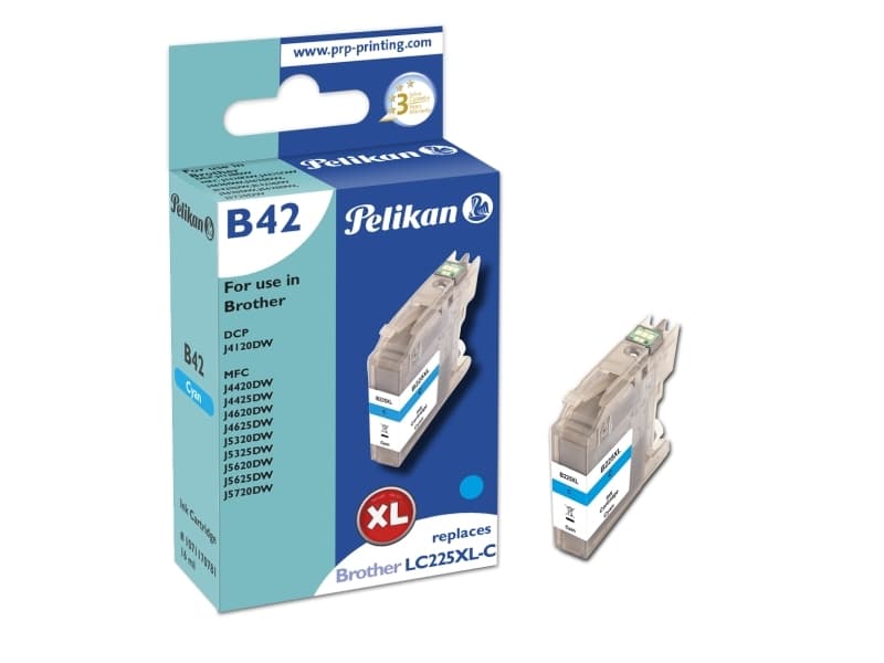 Pelikan Patrone Brother B42 LC-225XL cy cyan kompatibel