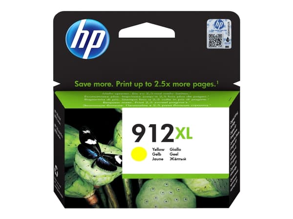 HP 912XL - 9.9 ml - Høy ytelse - gul - original - blekkpatron - for Officejet 80XX; Officejet Pro 80XX