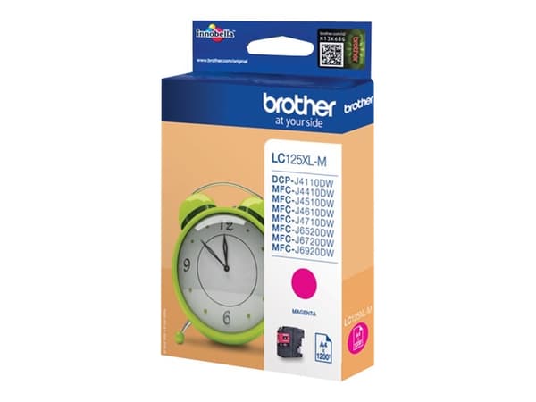 Brother LC125XLM - Super High Yield - magenta - original - blekkpatron - for Brother DCP-J4110, MFC-J4410, J4510, J4610, J4710, J6520, J6720, J6920