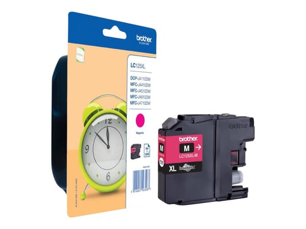 Brother LC125XLM - Super High Yield - magenta - original - blekkpatron - for Brother DCP-J4110, MFC-J4410, J4510, J4610, J4710, J6520, J6720, J6920
