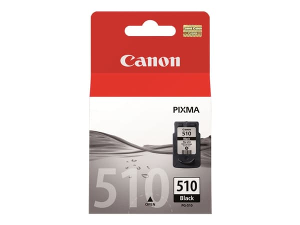 Canon PG-510 - 9 ml - svart - original - förpackning med stöldmärkning - bläcktank - för PIXMA MP230, MP237, MP252, MP258, MP270, MP280, MP282, MP499
