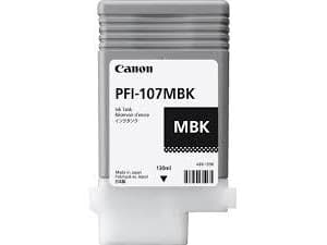 Canon PFI-107 MBK - 130 ml - matt svart - original - blekktank - for imagePROGRAF iPF670, iPF680, iPF685, iPF770, iPF780, iPF785