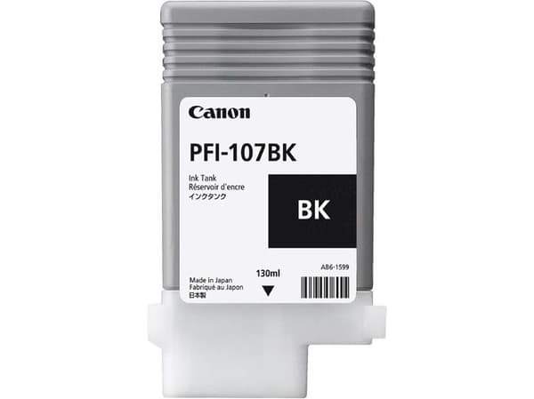Canon PFI-107 BK - 130 ml - fotosort - original - blekkbeholder - for imagePROGRAF iPF670, iPF680, iPF685, iPF770, iPF780, iPF785