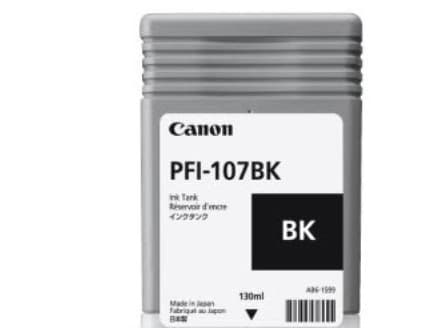 Canon PFI-107 BK - 130 ml - fotosort - original - blekkbeholder - for imagePROGRAF iPF670, iPF680, iPF685, iPF770, iPF780, iPF785