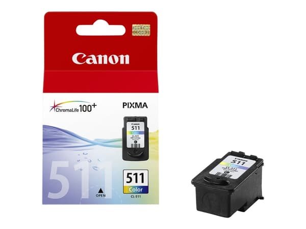 Canon CL-511 - 9 ml - farge (cyan, magenta, gul) - original - blekkpatron - for PIXMA MP230, MP237, MP252, MP258, MP272, MP280, MP282, MP495, MP499,