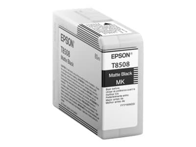 Epson T8508 - 80 ml - mattsvart - original - bläckpatron - för SureColor P800, P800 Designer Edition, SC-P800