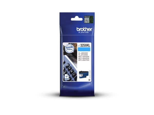 Brother LC3259XLCP, 5000 sider, Cyan, 1 stykker