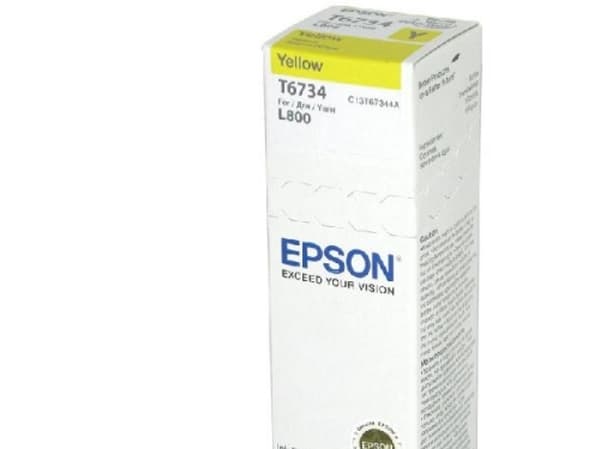 Epson T6734 - 70 ml - gul - original - blekkrefill - for Epson L1800, L800, L805, L810, L850; EcoTank L1800