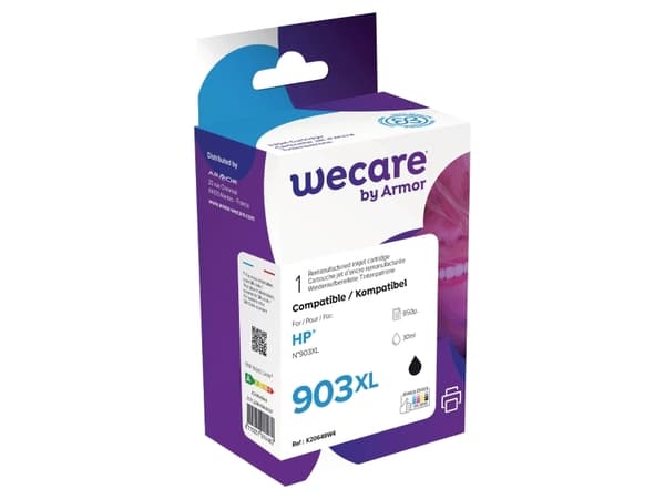 Wecare K20649W4, Yhteensopiva, Musta, HP, Officejet 6900 / 6950 Officejet Pro 6860 / 6868 / 6950 / 6960 / 6970 / 6975 / 6978, 1 kpl, 30 ml