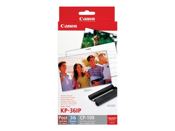 Canon KP-36IP - 100 x 148 mm skriverpatron / papirsett - for Canon SELPHY CP1000, CP1200, CP1300, CP1500, CP530, CP790, CP800, CP820, CP900, CP910