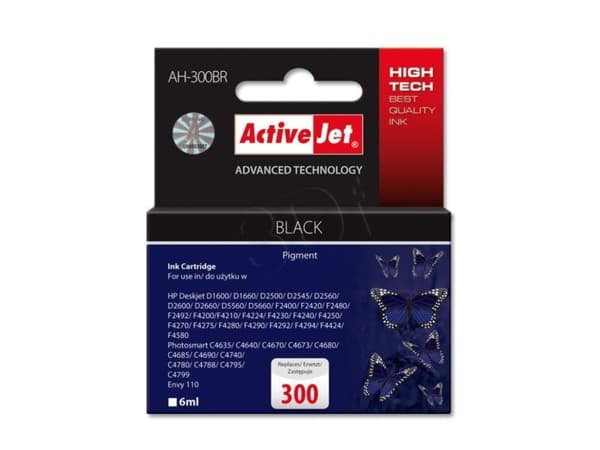 Activejet AH-300BR, Korkea (XL) värintuotto, Väriainepohjainen muste, 6 ml, 1 kpl, Kertapakkaus