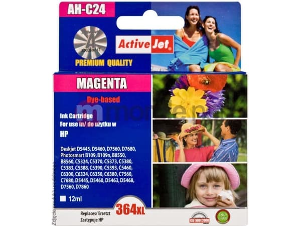Activejet AH-364MCX, Høyt (XL) utbytte, Pigmentbasert blekk, 12 ml, 1 stykker