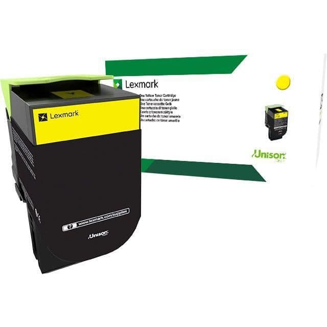 LEXMARK gul blækpatron - returprogram - kompatibel med CS / CX 317, 417, 517