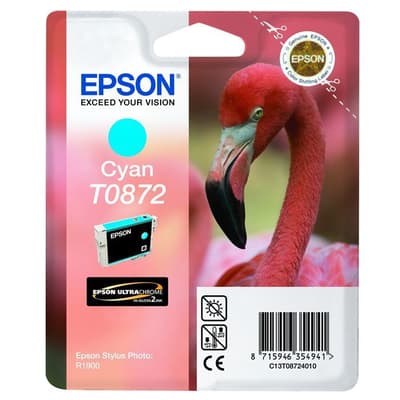 Epson T0872 Flamingo Cyan Ink Cartridge