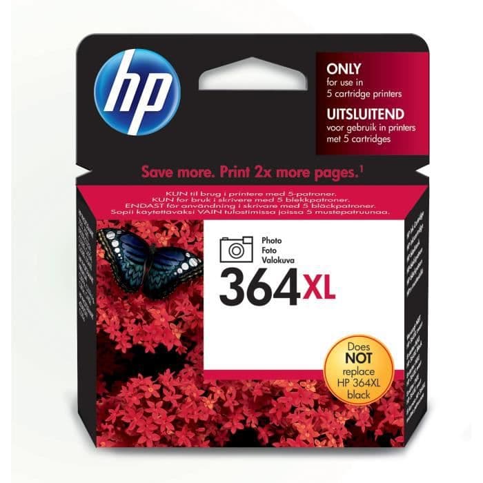 HP 364XL original fotopapir med højt udbytte til HP DeskJet 3070A og HP Photosmart 5525/6525 (CB322EE)