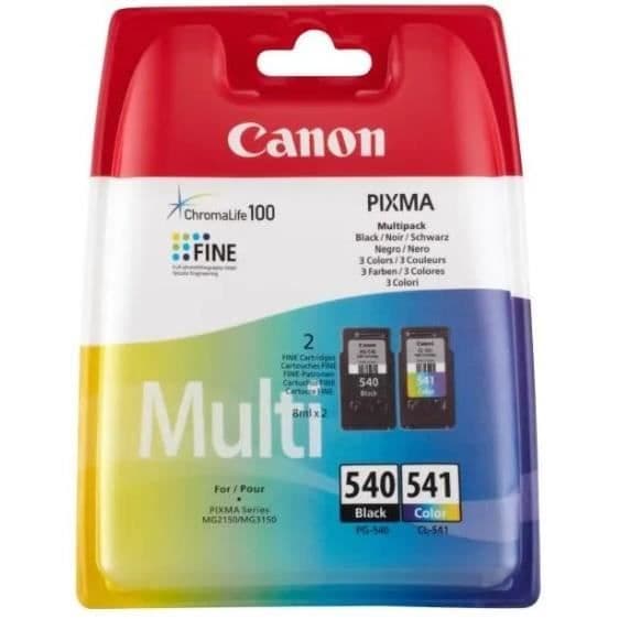 Canon-pakke med 2 patroner PG-540 / CL-541 - Sort + farve