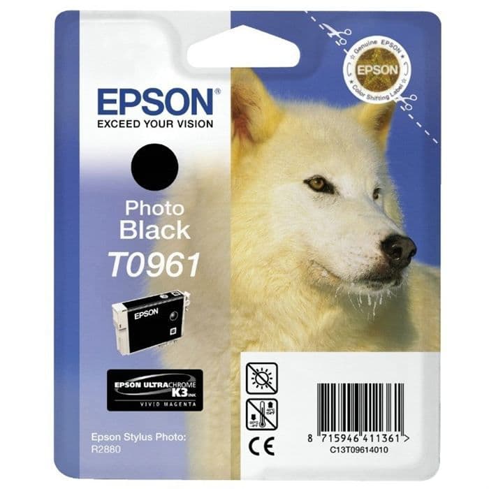 Epson T0961 Wolf blækpatron sort
