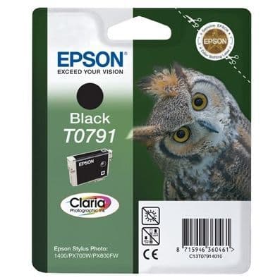 Epson T0791 ugleblækpatron sort x1