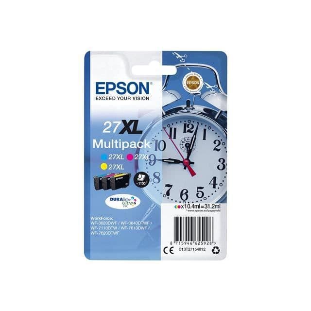 EPSON Multipack T2715 - Vækkeur - Cyan, Magenta, Gul XL