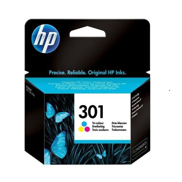 HP 301 ægte trefarve blækpatron til HP Envy 4505 og HP DeskJet 1050/1512/2548 / 3057A (CH562EE)