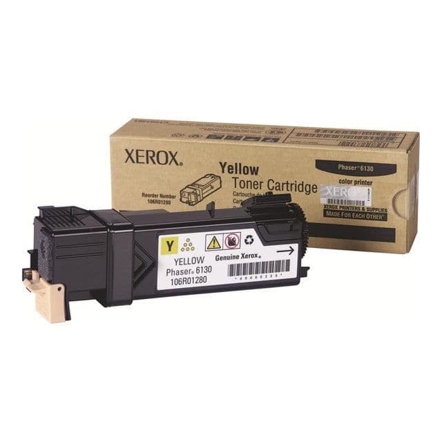 XEROX Phaser 6130 tonerkassette - gul - 1900 sider - pakke med 1