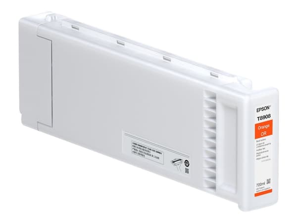 Epson UltraChrome GS3 with Red T8908 - 700 ml - orange - original - bläckpatron - för SureColor SC-S80600