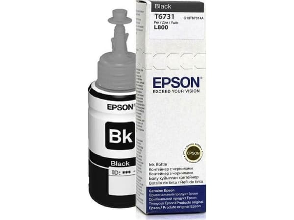 Epson T6731 - 70 ml - svart - original - blekkrefill - for Epson L1800, L800, L805, L810, L850; EcoTank L1800