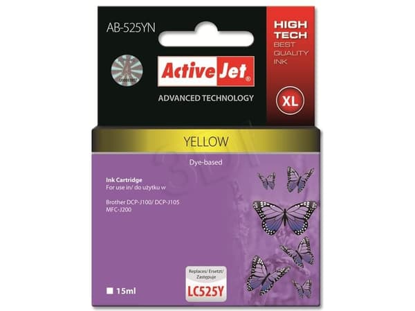 Tusz Activejet tusz AB-525YN / LC525Y (yellow)