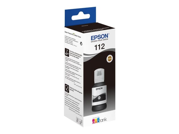 Epson EcoTank 112 - 127 ml - svart - original - blekkrefill - for EcoTank L11160, L15160, L6460, L6490, L6550, L6570, L6580, M15140; EcoTank Pro L151
