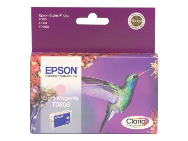 Epson T0806 - Lys magenta - original - blekkpatron - for Stylus Photo P50, PX650, PX660, PX700, PX710, PX720, PX730, PX800, PX810, PX820, PX830