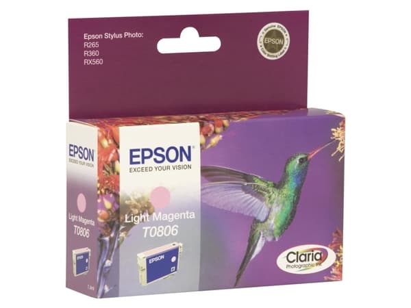 Epson T0806 - Lys magenta - original - blekkpatron - for Stylus Photo P50, PX650, PX660, PX700, PX710, PX720, PX730, PX800, PX810, PX820, PX830
