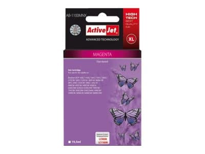 ActiveJet AB-1100MNX Supreme - 19.5 ml - XL-storlek - magenta - kompatibel - bläckpatron (alternativ för: Brother LC1100M, Brother LC980M) - för Brot