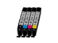 Miniatyrbild 2 av 4: Canon CLI-571 C/M/Y/BK Photo Value Pack - 4-pack - 7 ml - svart, gul, cyan, magenta - original - 100 x 150 mm 50 ark bläckbehållare / papperspaket -