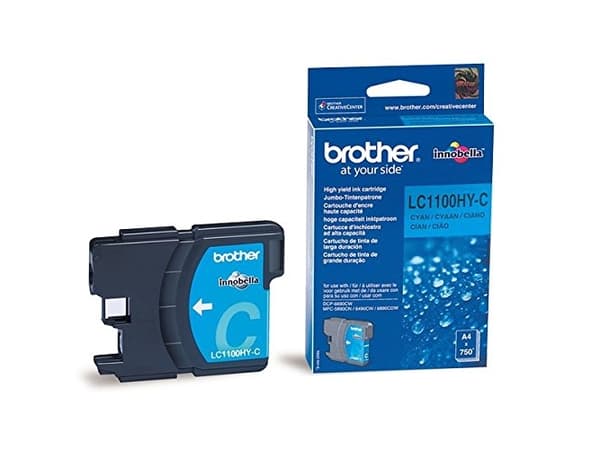 Brother LC1100HYC - Lång livslängd - cyan - original - bläckpatron - för Brother DCP-6690CW, MFC-5890CN, MFC-6490CW