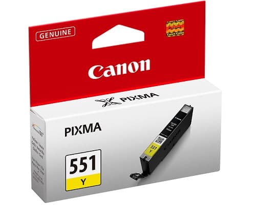 Canon CLI-551Y - 7 ml - gul - original - blekkbeholder - for PIXMA iP8750, iX6850, MG5550, MG5650, MG5655, MG6450, MG6650, MG7150, MG7550, MX725, MX9