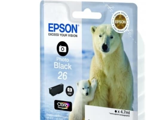 Epson 26XL - 8.7 ml - XL - foto-svart - original - bläckpatron - för Expression Premium XP-510, 520, 600, 605, 610, 615, 620, 625, 700, 710, 720, 800