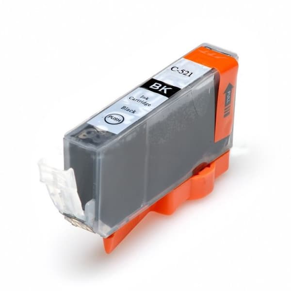 Kompatibel - Canon CLI 521BK med chip (10,5 ml) svart bläckpatron, hög kvalitet