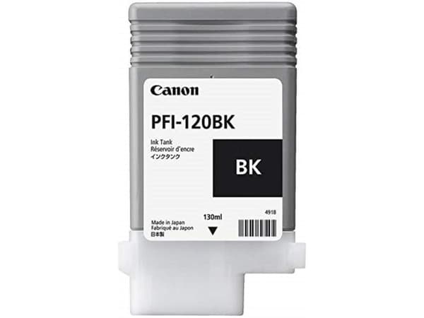Canon PFI-120 BK - 130 ml - svart - original - blekkbeholder - for imagePROGRAF GP-200, GP-300, TM-200, TM-205, TM-300, TM-305
