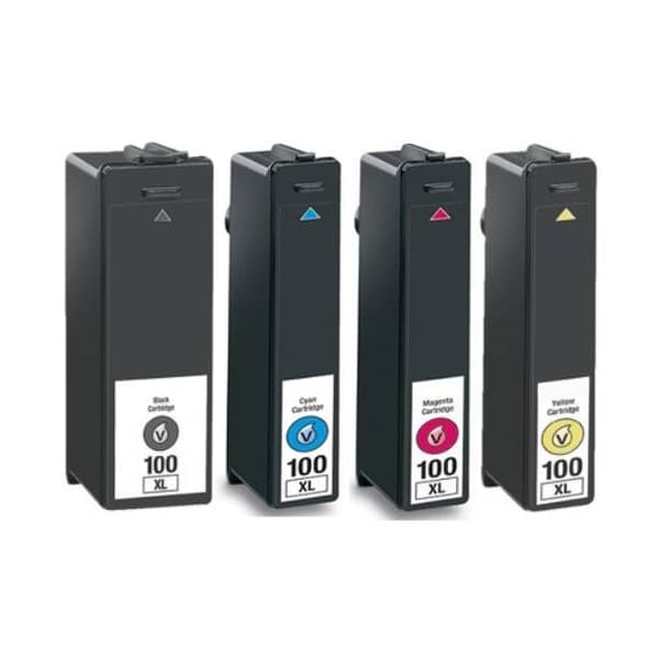Kompatibel - Lexmark 100XL blekkpatron combo pack 4 stk - BK/C/M/Y 56,5 ml