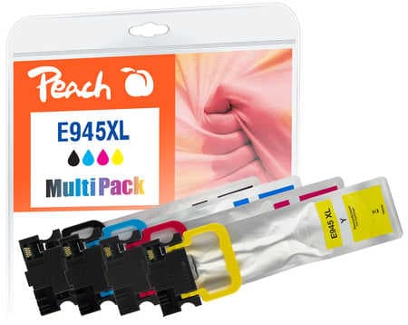 Peach PI200-796 blekkpatron 4 stykker Kompatibel Høyt (XL) utbytte Sort, Cyan, Fiolblå, Gult