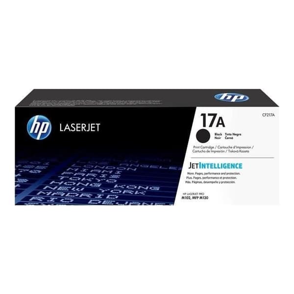 HP 17A svart original LaserJet tonerkassett (CF217A) för HP LaserJet Pro M102 / M130