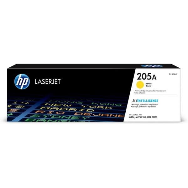 HP 205A Original gul LaserJet tonerkassett (CF532A) för HP Color LaserJet Pro M154 / M180 / M181