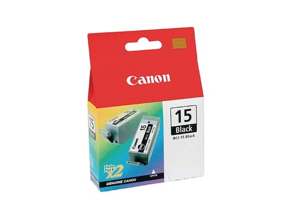 Canon BCI-15 - 2-pack - svart - original - bläcktank - för i70, 80; PIXMA iP90, iP90v