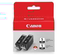Canon PGI-5 Black Twin Pack - 2-pack - svart - original - blekkbeholder - for PIXMA iP3500, iP4500, iP5300, MP510, MP520, MP610, MP810, MP960, MP970,