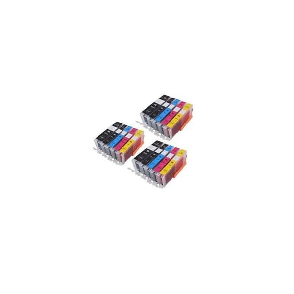 Kompatibel - Canon PGI 550XL / CLI 551XL blekkpatron combo pack 15 stk - BK/C/M/Y 213 ml