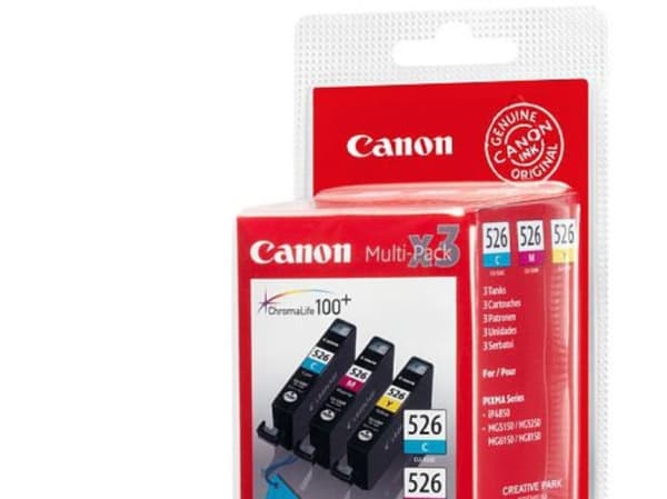 Canon CLI-526 Multipack - 3-pack - gul, cyan, magenta - original - bläcktank - för PIXMA iP4950, iX6550, MG5350, MG6150, MG6250, MG8150, MG8250, MX71