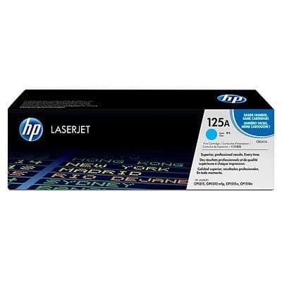 HP 125A Cyan Original LaserJet tonerkassett (CB541A) för HP Color LaserJet CM1312 / CP1215 / CP1217 / CP1515 / CP1518