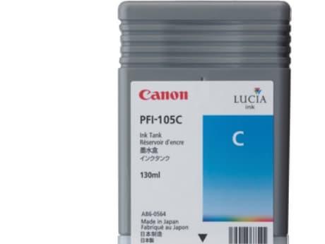 Canon PFI-106 C - 130 ml - cyan - original - blekktank - for imagePROGRAF iPF6300, IPF6300S, iPF6350, iPF6400, iPF6400SE, IPF6450